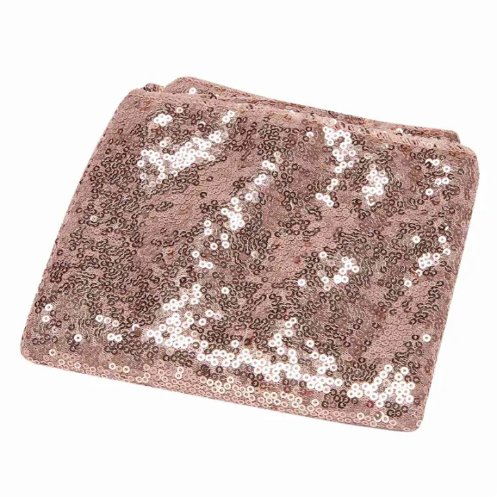 Rectangle%20Sequin%20Tablecloth%20Banquet%20Table%20Runner%20Wedding%20Reception%20Party%20Decor,%203%20Rose%20Gold%20-%20Image%208