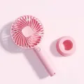 Mini Fan USB Rechargeable Strong Wind With Base & Handheld With Warranty. 