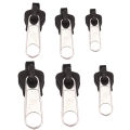 6pcs Instant Zipper Universal Instant Fix Zipper Repair Replacement Zip Head DIY. 