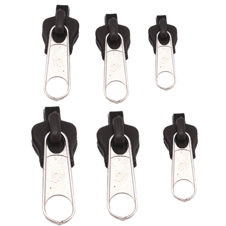 6pcs Instant Zipper Universal Instant Fix Zipper Repair Replacement Zip Head DIY