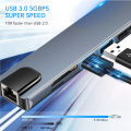 Usb Type-C Hub Docking Station Stand Hub Usbc To 4k Hdmi-Compatible Rj45 100m Usb 3.0 For Steam Deck Dock Macbook Google. 