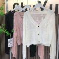 Shawl Outer Match Summer Thin Knitted Cardigan Women's Sun-Protective Clothing Design Crocheted Hollow out Bandage Dress Air Conditioning Shirt Top. 