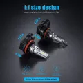 H8 H11 H16 Led Fog Light Bulb, H16 Led Fog Lamp High Power Csp-Y11, Cool White 6500K (Pack Of 2). 