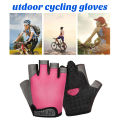 Cycling Bike Gloves High-quality Half Finger Cycling Gloves with Fastener Tape for Shock Absorption Anti-slip Breathable Sports Bike Gloves for Riders Sport Gloves. 