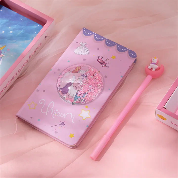 Kids%20Gift%20School%20Office%20Supply%20Diary%20Pen%20Kawaii%20Stationery%20Book%20Notepad%20Notebook%20Unicorn%20Set%20Cute%20-%20Image%204