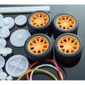 78Pcs Plastic Gear Motor Gearbox Model Toy Car Auto Craft DIY Accessories Axle Belt Scientific Experiment. 