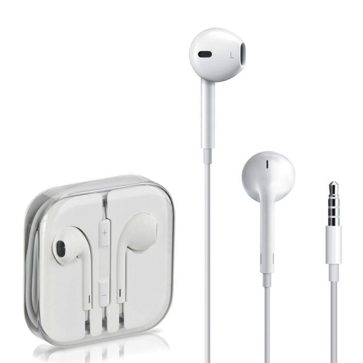 High Quality Ear Headphones (ih) with Remote & Microphone Compatible with Apple iPhone 6S/ Plus / 6/ 5S/ SE/ 5c/ iPad, Samsung/ MP3/ MP4/ MP5
