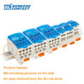 Ukk80a Junction Box 1-Input 6-Output Wire Electrical Connector Din Terminal Block Power Distribution Box Ukk 80a. 