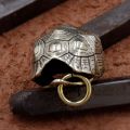 Copper Tortoise Shell Bell Car Key Chain Pendant Jewelry Brass Metal Vintage Keychain Hanging DIY Accessory Creative Lucky Gifts. 
