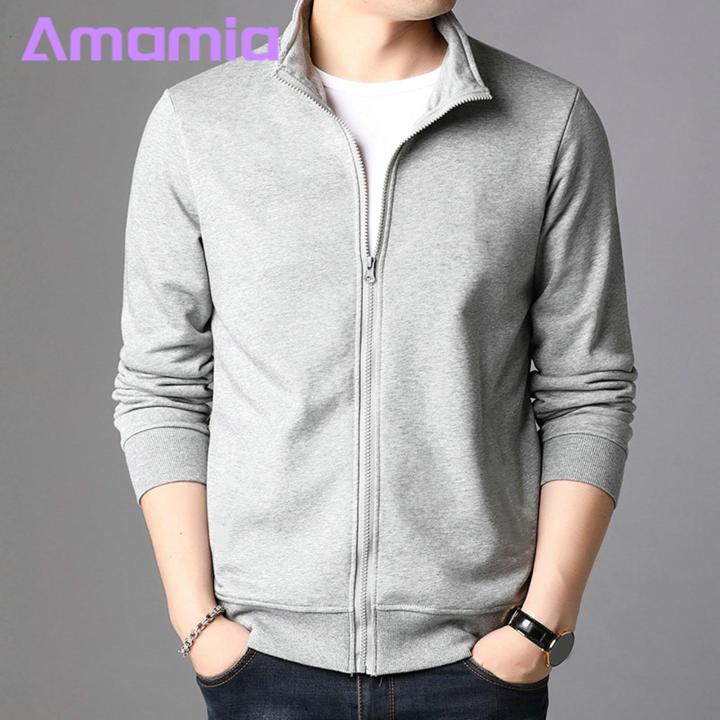 Versatile%20Men%20Jacket%20Stylish%20Men's%20Spring%20Autumn%20Jacket%20with%20Zipper%20Placket%20Pockets%20Slim%20Fit%20Outwear%20for%20Streetwear%20Fashion%20Men%20Zippered%20Coat%20-%20Image%202