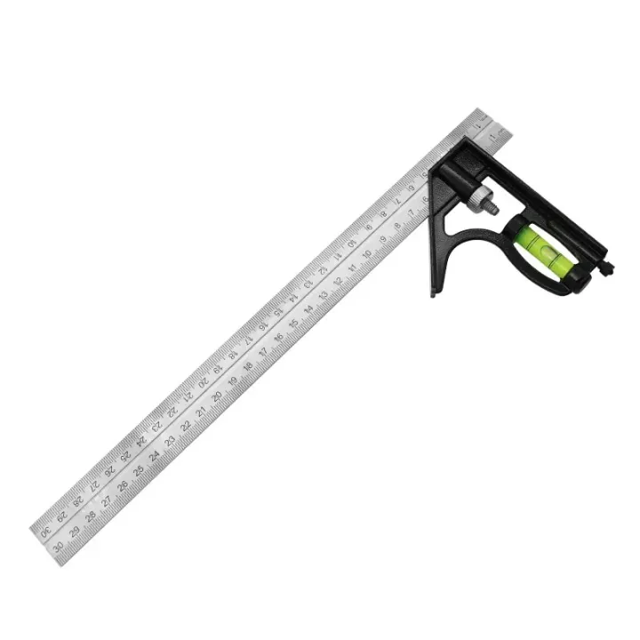 30cm%20Stainless%20Steel%20Angle%20Ruler%20Woodworking%20Measuring%20Tools%20Set%20Precise%20Aluminium%20Durable%20Adjustable%20Combination%20Spirit%20Level%20-%20Image%206