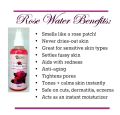 Natural Rose Water 100 ML Bottle. 