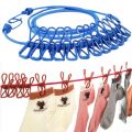 Portable Clothesline Windproof Clothes Rope Drying Rack Cloth Hanging Line Outdoor Camping Traveling Indoor Multifunction Tools. 
