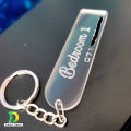 Customized Acrylic Model Key Tags With Your Phone Number, Personalized Acrylic Key Tags, Three layer Key Chain, Key Chain. 