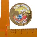 Collectable Koi Fish Pattern Lucky Coin Coin Circular Lottery Ticket Scratcher Tool Commemorative Coin Tourist Attraction. 