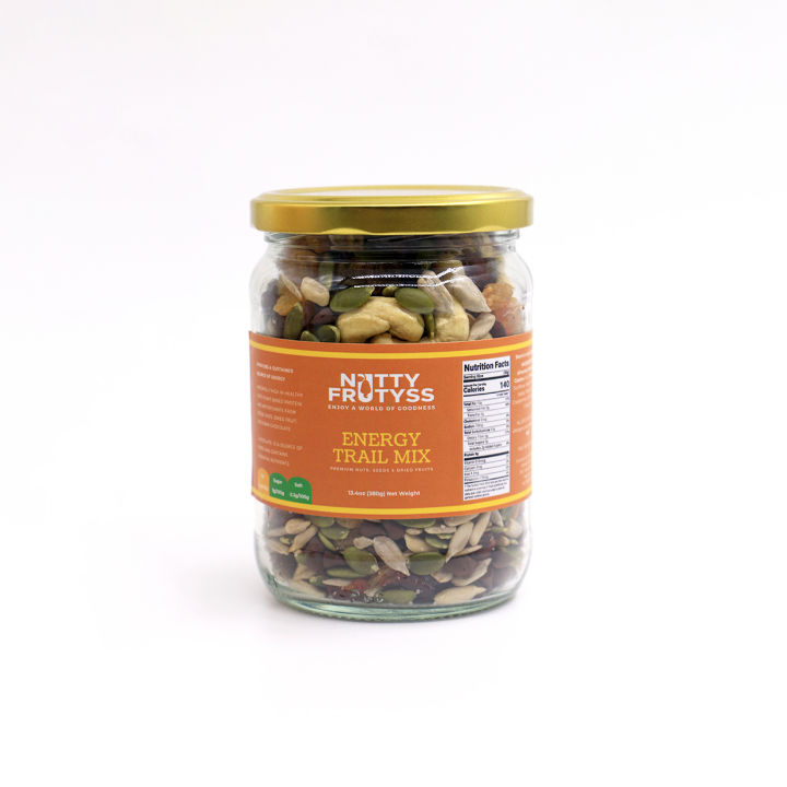 Energy%20Trail%20Mix%20by%20Nutty%20Frutyss%20-%20Almonds%20(Tree%20nuts),%20Cashew%20Nuts%20(Tree%20nuts),%20Sunflower%20Seeds,%20Pumpkin%20Seeds,%20Raisins,%20Dried%20Cranberries,%20Dark%20Chocolate%C2%A0Chips,%C2%A0Salt%20-%20Image%203