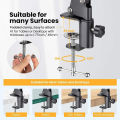 Flexible Arm Overhead Tripod for Phone Desktop Cellphone Bracket for Video Table Mobile Mount for Filming Recording. 