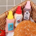 Kitchen Accessories 2Pcs for Bento Lunch Box Mini Tomato Ketchup Bottle Refillable Seasoning Storage Container Portable Sauce Salad Honey Squeeze Bottle. 