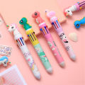 Ten Color Ballpoint Pen Kawaii Stationery Cute Pens Novelty Cute Kawaii Pen Student Writing Gel Pens Learning Office Supplies. 