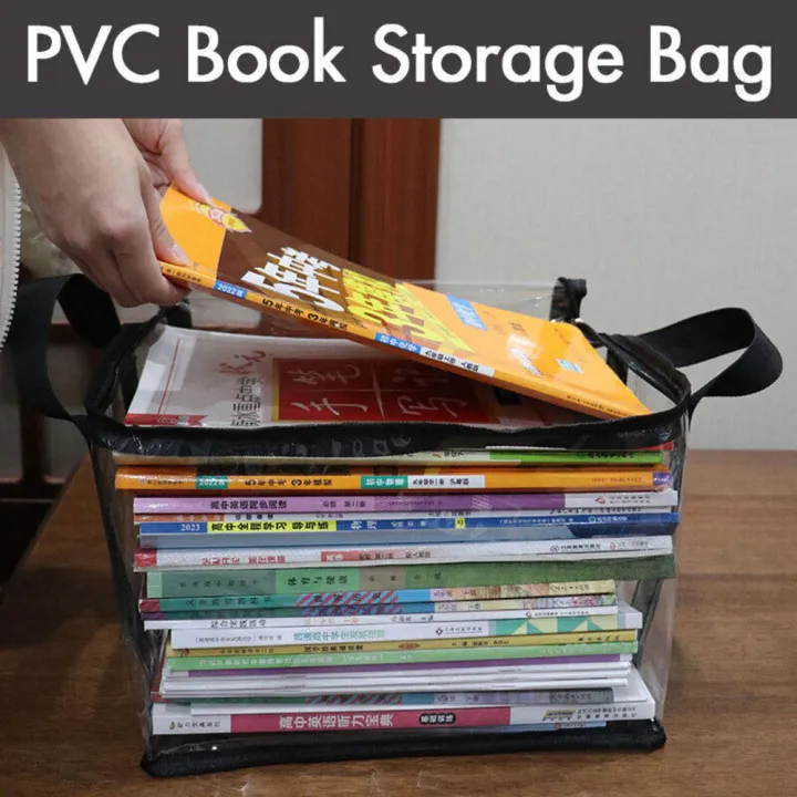 Zippered%20PVC%20Book%20Bag%20Multi-Purpose%20Waterproof%20Transparent%20Storage%20Bag%20Stackable%20Handbag%20Organizer%20for%20Collection%20Storage%20Home%20Organization%20Office%20Filing%20Closet%20Sorting%20Students/Professionals%20-%20Image%208