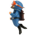 Floating Fish Tank Decoration, Blue Wearable Aquarium Diver Decoration Fade Resistant for Landscape for Seawater. 