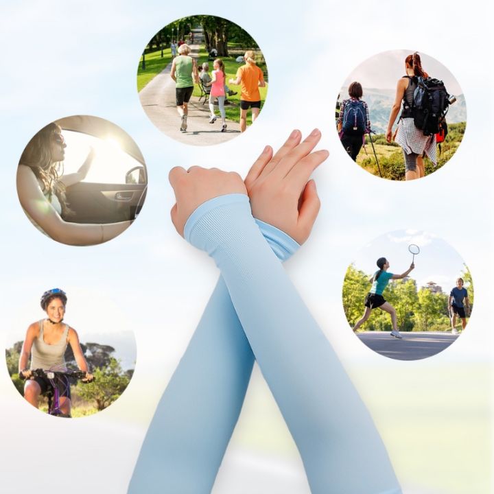 1%20Pair%20Unisex%20Ultra%20Thin%20Ice%20Silk%20Arm%20Sleeves/%20Summer%20Breathable%20Sun%20Protection%20Anti%20UV%20Hand%20Cover%20-%20Image%205