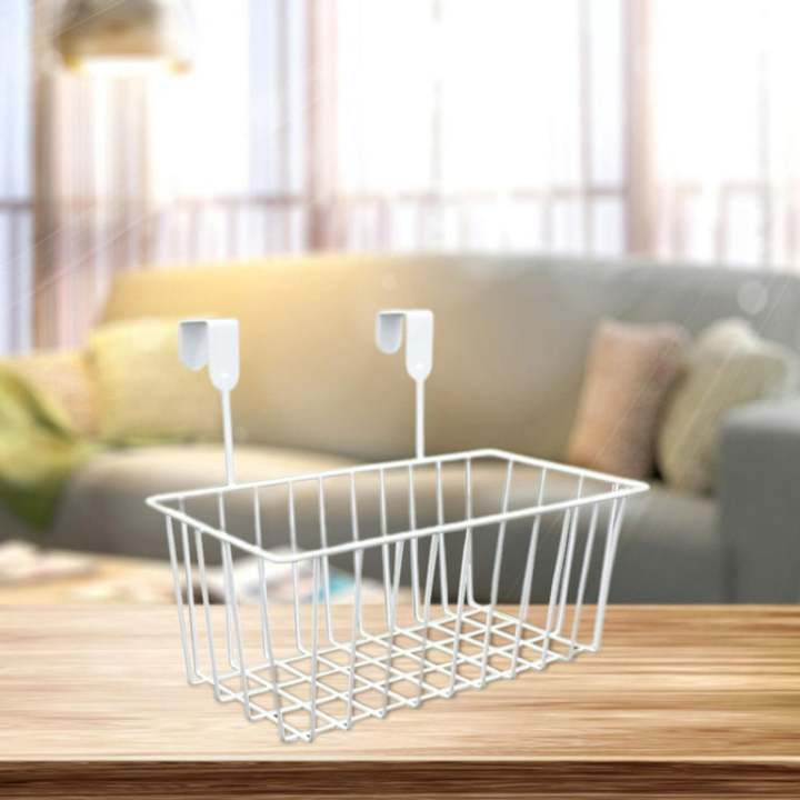 Metal%20White%20Rust%20Resistant%20Hanging%20Basket%20Grid%20Storage%20Baskets%20with%20Hooks%20,%20Over%20Door%20Hanging%20Basket,%20Hanging%20Cabinet%20Storage%20Organizer%20for%20Bathroom%20and%20kitchen%20-%20Image%205