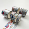 RHS Online 3 Rolls/Set Creative Pattern Washi Tapes Decorative Masking Tapes Sticky Paper Tape for Journals Diary DIY Crafts Gift Wrapping. 