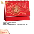 SuperRide 2024 Desk Calendar 2024 Vibrant Color Chinese New Year Desktop Calendar Monthly Planner Gift for Southeast Asian Buyers Calendar Gift. 