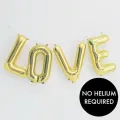 Foil Letter Balloons A-Z, 16", Create A Custom Balloon Banner, Reusable And Self Sealing. 