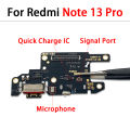 USB Charger Charging Port Dock Connector Microphone Flex Cable For Xiaomi Redmi 12C Note 12 4G 13 Pro Plus 5G 12s Fast charging. 