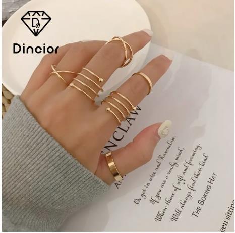 Normal Rings Daraz 6Pcs Set Opening Rings For Girls Ring Fashion | Daraz.lk