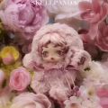 Genuine POPMART L' Impressionism SP Skull Panda series blind box of light weaving garden second-generation doll pendants are on. 