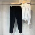 Autumn and Winter plus Size Suit Pants Fat Elastic Waist Men's Elastic Drape Cropped Suit Pencil Pants. 