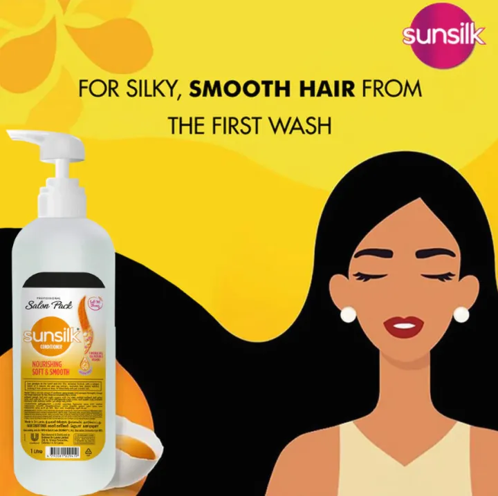 Sunsilk%20Soft%20&%20Smooth%20Conditioner,%201L%20-%20Image%203