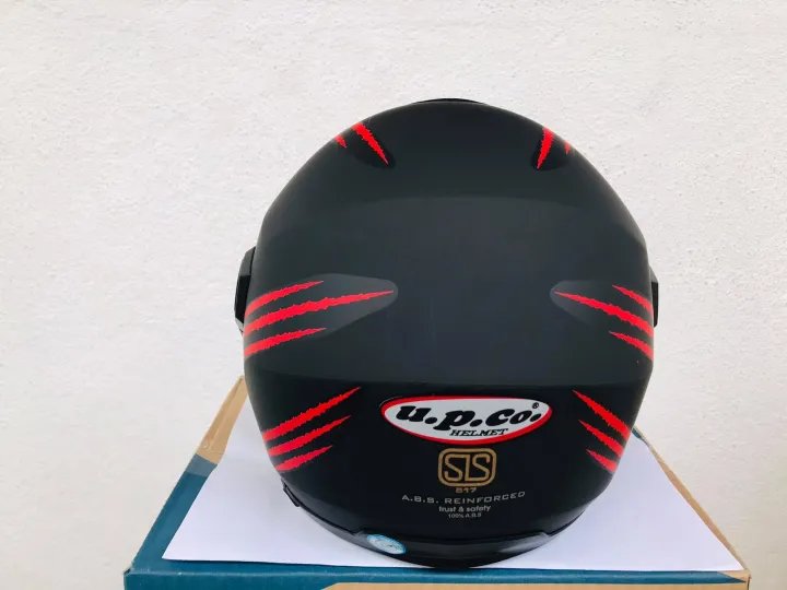U.P.Co%20Levo%20Motor%20Black%20Red%20Matt%20Bike%20Helmet%20SLS%20Certified%20-%20Image%204