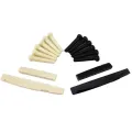 2 Sets Black and White ABS Bridge Pins & Saddle & Nut Replacement Parts for Acoustic Guitar. 