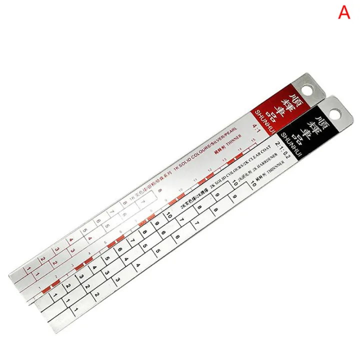 Paint Ruler Tool Mixing Tool Standard Car Paint Ruler Suitable for Cars Paint Ruler ...
