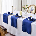 6pcs Hemstitched Square Napkins 50x50cm Satin Cocktail Napkin for Party Wedding Table Cloth Soft Kitchen Dinner Napkins. 