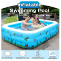 INTIME 1.8M (YT-666) Inflatable Family Swimming Pool 3 Layer Extra Large Rectangular Kids Swimming Pool Indoor Outdoor. 