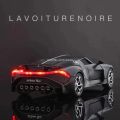 model bike 1/32 Bugatti La Voiture Noire Super Sport Model Car Toys Alloy Diecast Car Models with Sound Light Pull Back Vehicle Boys GiftsParty Tableware. 