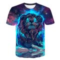 New 2023 Baby Lion Boys Girls T Shirts Clothes Kids Short Sleeve 3D Printed T-Shirts Children Animal Clothing Tees Tops Costume. 