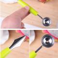 Multi Function Fruit Carving Knife Watermelon Ice Cream Dig Ball Scoop Spoon Kitchen DIY Tools. 