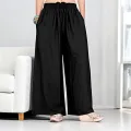 Women’s Black Viscose Plain Plazo Pant - Comfortable and Stylish. 