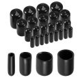 【NEW】 10/25/50Pcs 3-25Mm PVC Vinyl Rubber Round End Cap Threaded Cap Steel Pipe Plastic Pipe Rubber Protector Classification Kit. 