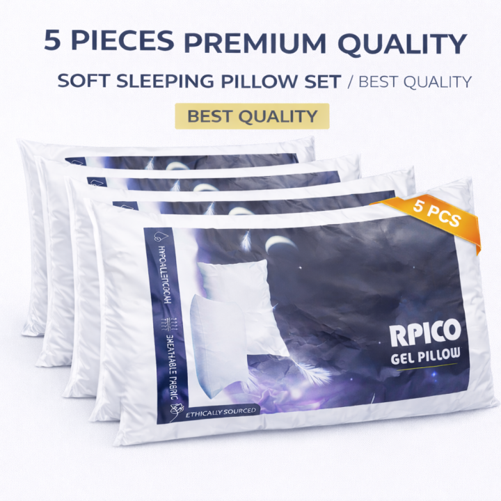 5%20Pcs%20Soft%20Sleeping%20Pillow%20Set%20XL,%20XXL%20%E2%80%93%20Premium%20Quality,%20Breathable%20&%20Durable,%20Comfortable%20Bed%20Pillows%20for%20Home%20&%20Hotel%20-%20Image%202