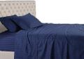 World Style Egyptian Cotton Striped Bedsheets / King Size. 
