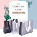 PVC Tote ECO Shopping Bag Transparent Frosted Plastic Bag Clothing Store Storage Bag Package Gift Bag Clutch. 