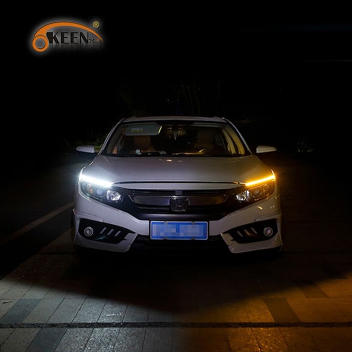2x%20Ultrafine%20Cars%20DRL%20LED%20Daytime%20Running%20Lights%20White%20Turn%20Signal%20Yellow%20Guide%20Strip%20for%20Headlight%20Assembly%20Drop%20Shipping-Red%20turn%20Yellow-45cm%20-%20Image%208
