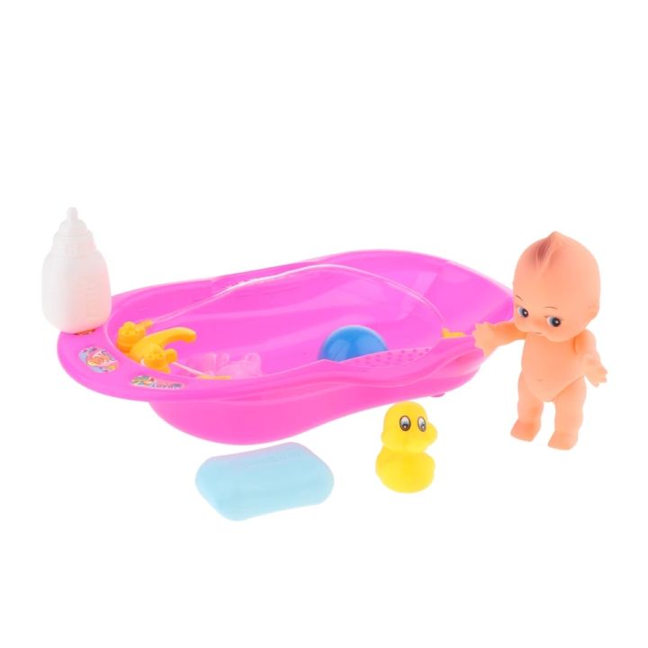 Baby%20Doll%20Bathtub%20and%20Accessories%20Set%20(6pcs)%20Pretend%20Play%20Bath%20Toys%20for%20Kids%20-%2015cm%20Baby%20Dolls%20with%20Accessories%20and%20Rubber%20Duck%20-%20Image%203